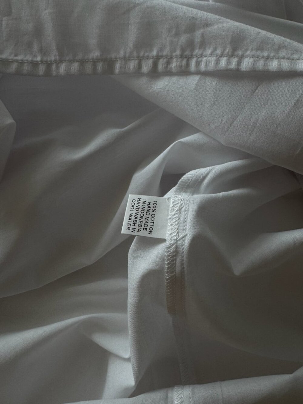Laneway the label vintage cotton gown in white cotton midi dress with lace detai - Picture 6 of 6